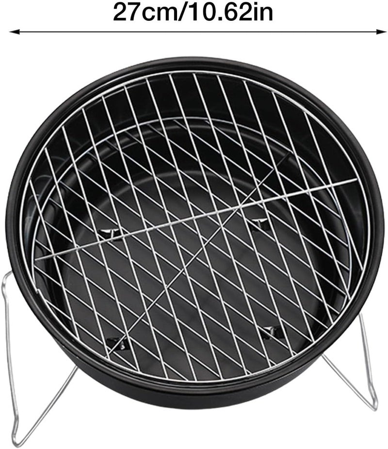 woobles Portable BBQ Charcoal Grill, Portable Charcoal Grill for Outdoor Trekking Grilling, Stainless Steel Korean Barbecue Mini Charcoal Grills, Outdoor Hiking Fire Pit - Image 4